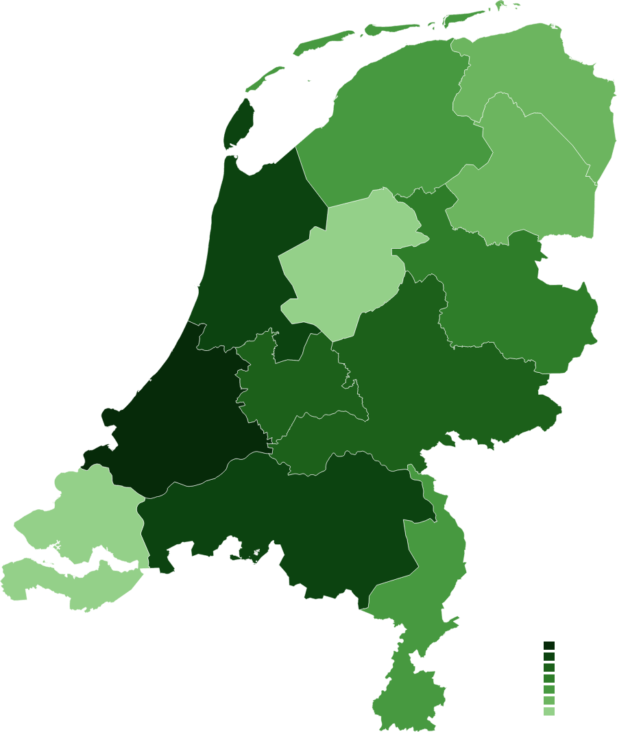 Population by Dutch province